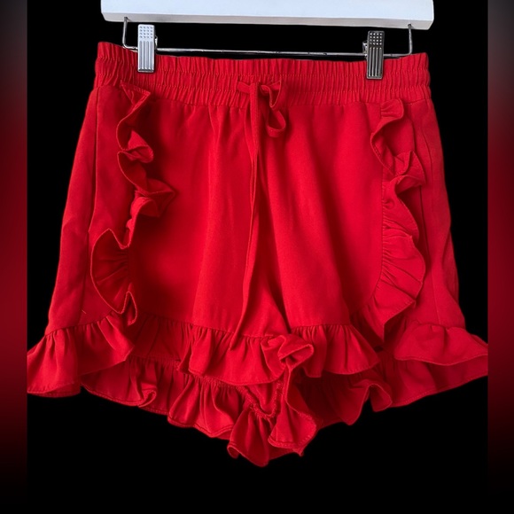 Symphony NWT Womens Size Small High Waisted Ruffle Shorts With Packets - Picture 1 of 16
